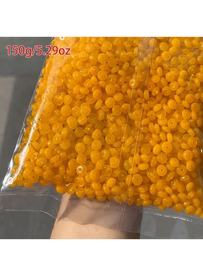 خرز العداد الزجاجي 5 مم كروي خرز يدوي صنع بنفسك أخضر نابض بالحياة متعدد الألوان - Image 4
